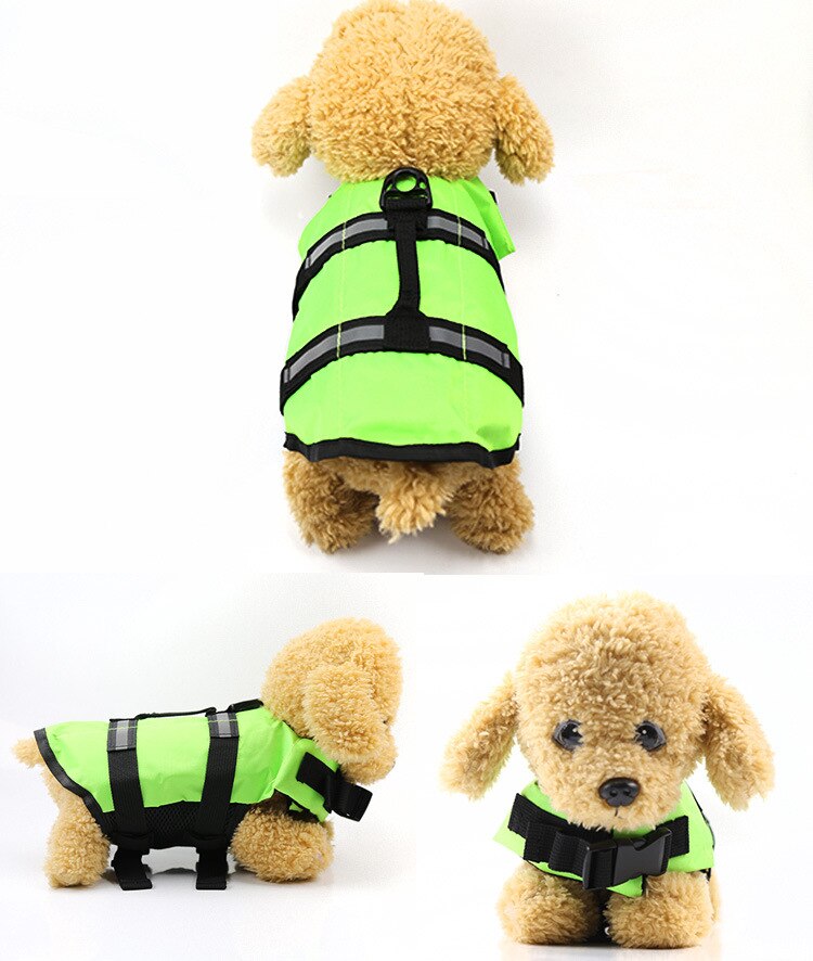 XS-XL Dog Life Jacket Rescue Swimming Wear Safety Clothes Vest Swimming Suit Outdoor Pet Dog Cat Float Doggy Life Jacket Vests