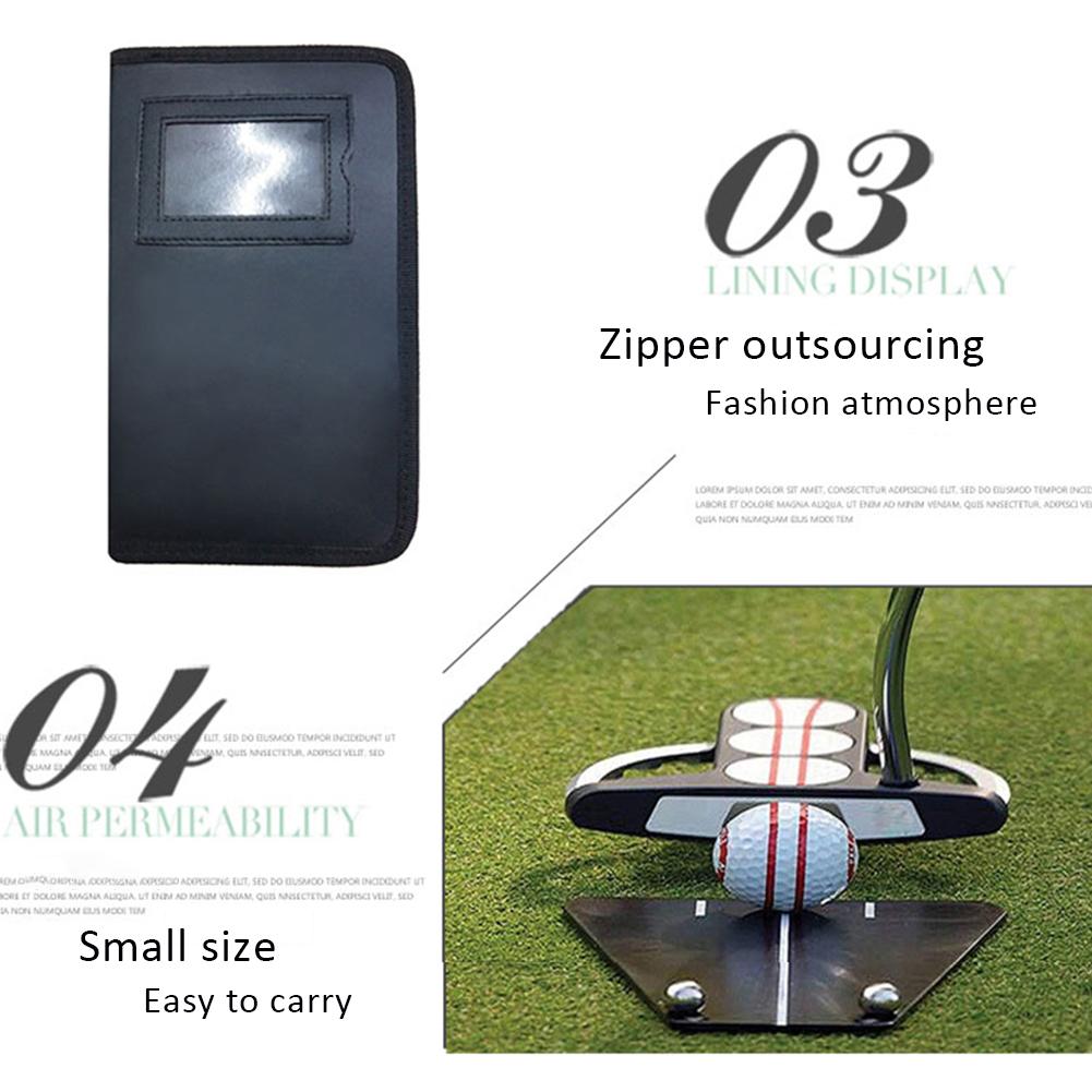 Golf putting spejl træning justering bærbar spejl træningshjælpemidler swing træner lige justering værktøjer golf tilbehør