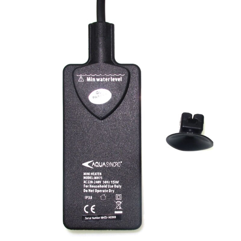 Ultra-dünne 7,5 W 15W 25W Aquarium Mini Heizung flexibel Aquarium Schildkröte Heizstab Wasser Panzer temperatur Regler 220-240V