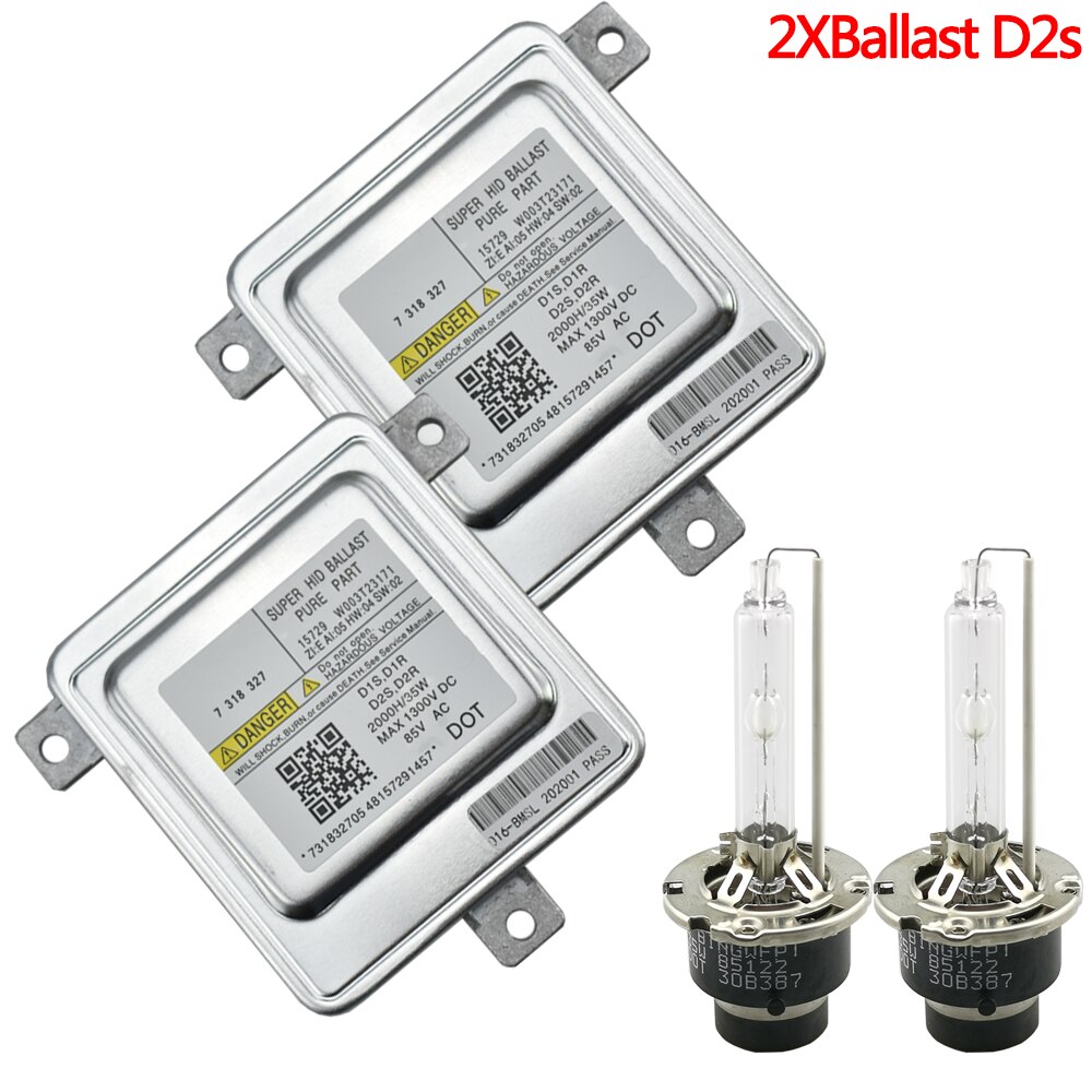 W003T20071 HID Xenon Ballast Control Unit Module D1S For B MW X1 E84 E90 F10 F11 F01 F07 7237647 7318327 63117237647 63117318327: 2XBallast D2s / 35W 4300 K