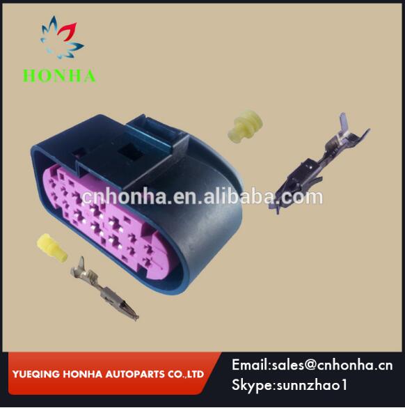 14 -pins vrouwelijke connector tyco te elektrische kabelboom connector 1 j 0973737