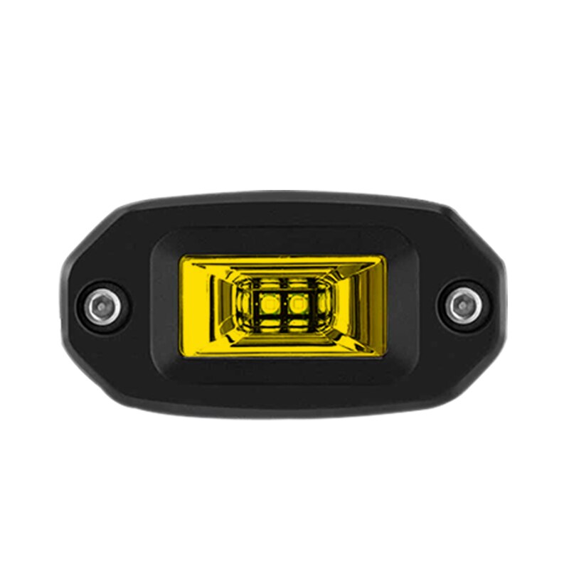 2PC 7inch LED Flush Mount Work Light Bar Amber Combo Spot