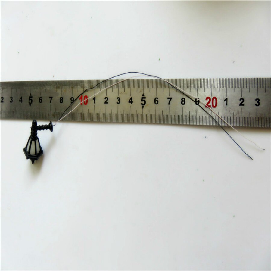 10 Stuks Ho Schaal 1:50 Model Lantaarnpaal 3V Lampen Wandlamp Lampen