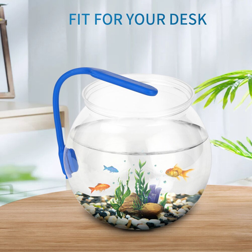 4Pcs Household Goldfish Bowls Transparent Fish Bowls Decorative Fish Aquariums Fish Accessory