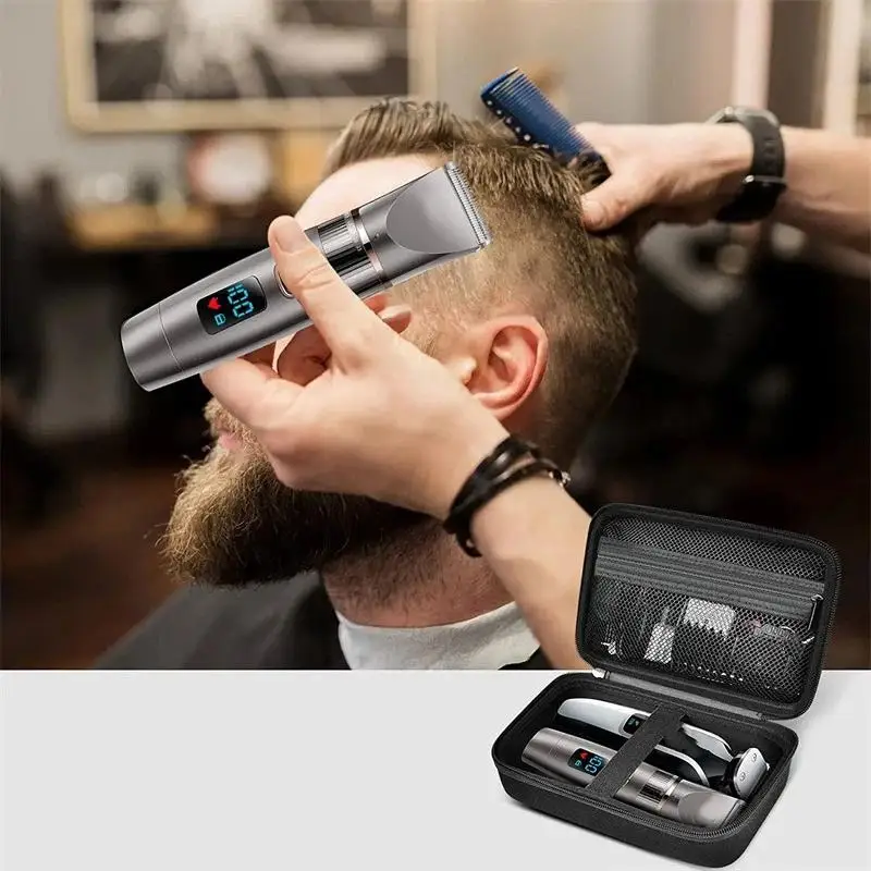 Storage Bags For Hair Clipper, Beard Trimmer Organizer Storage With Inner Net Bag For Grooming Kit (Bags Only)