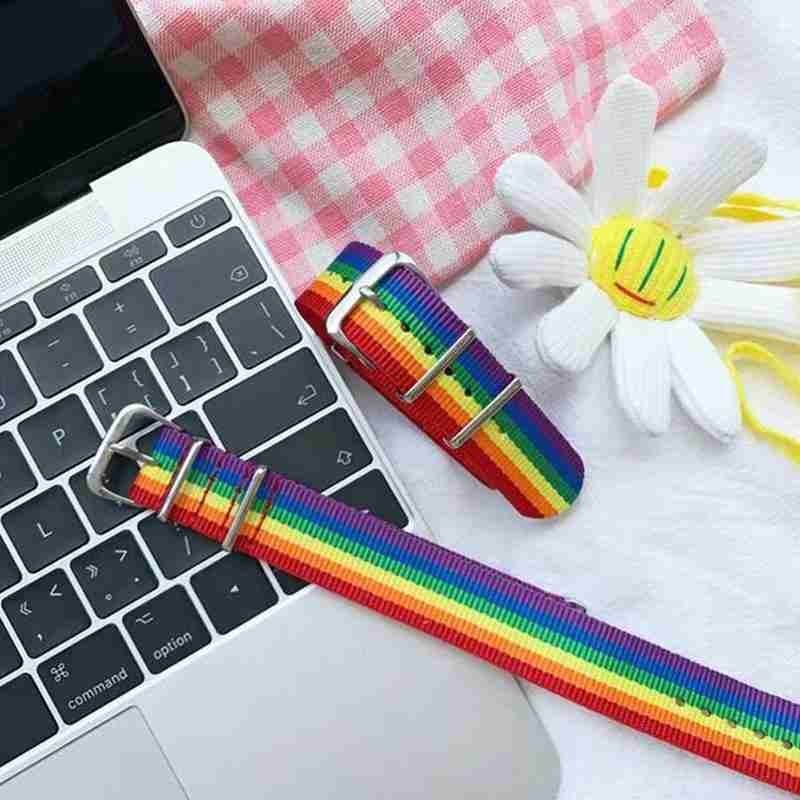 Rainbow Lesbian LGBT Bracelet Pride Woven Braided Men Jewelry Friendship Couple Women LGBT Bracelet M6P9