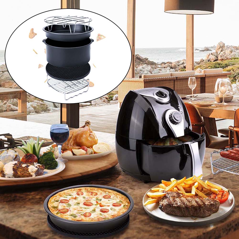 Lucht Friteuse Accessoires 8 Inch Voor Gowise Phillips Cozyna En Secura, Set Van 8, fit Alle Airfryer 3.7 4.2 5.3 5.8QT