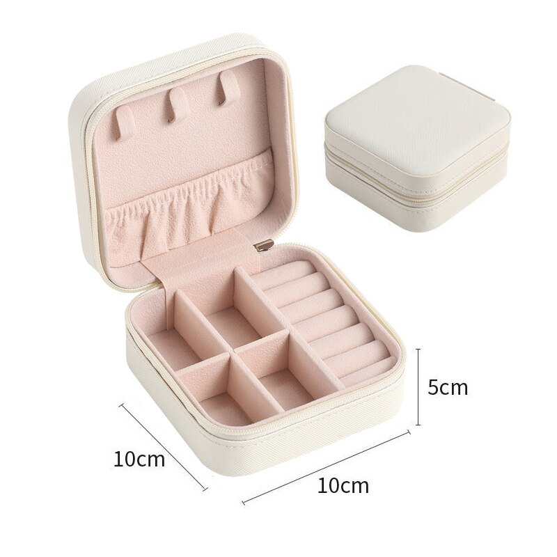 Jewelry Organizer Display Travel Jewelry Case Boxes Portable Jewelry Box Leather Storage Joyeros Organizador De Joyas