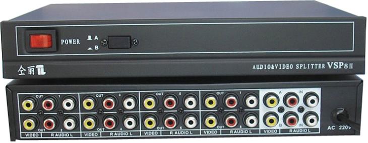 2 in 8 out AV SWITCH RCA Video Audio Splitter Sele... – Grandado