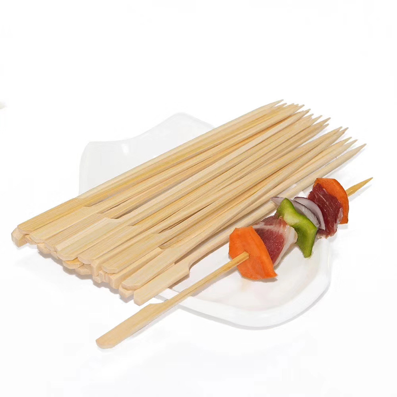Bâtonnets de bambou jetables, outils de Barbecue, brochettes de bambou naturelles, fête de Camping pour Kabob, fruits, Cocktail, outils de Barbecue