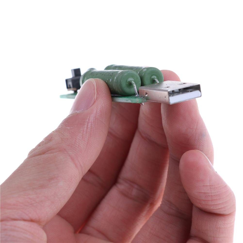 USB Mini Discharge Interface Load Resistor with Switch 2A 1A 72mm x 17mm 1PC