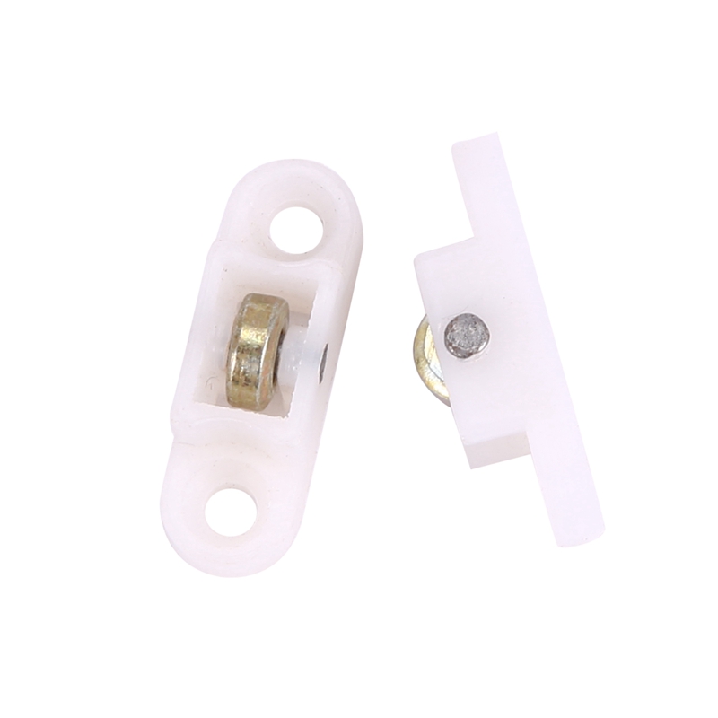 24 Pcs Door Window Cabinet Single Sliding Metal Roller Wheel 8Mm Dmr.