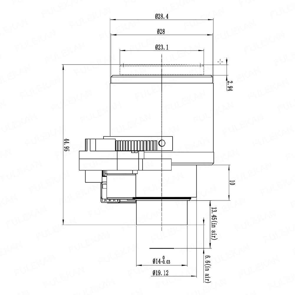 Motor 5Megapixel Varifocal CCTV Lens 2.8-12mm D14 Mount With Motorized Zoom and Focus For 1080P/5MP AHD/IP Camera