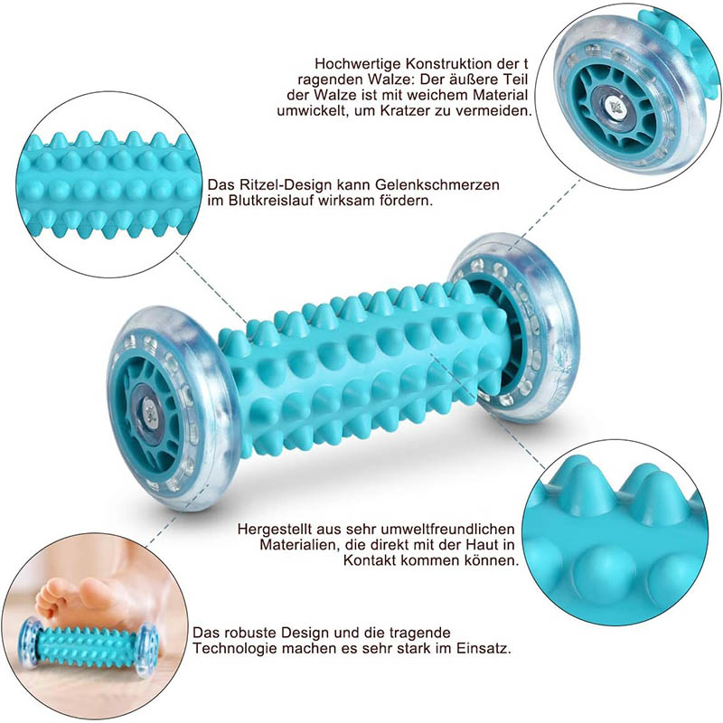 Voetmassage Roller Massagebal Handmatige stimulator voor Fasciitis Plantaris Achterbeen Arm Massage Gezondheid