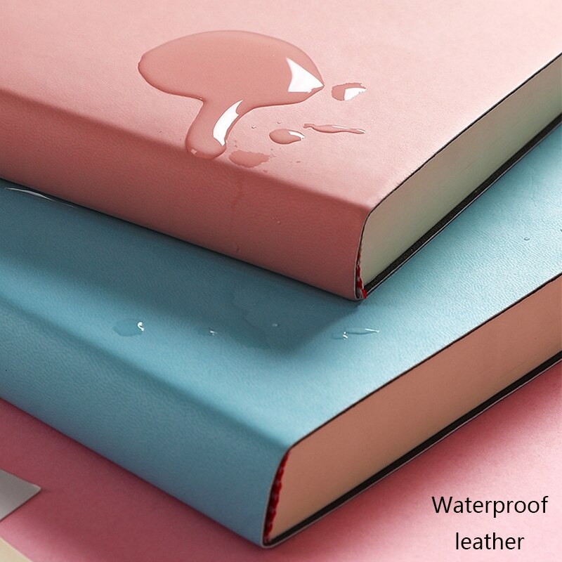 A4 Three Color Notebook Large Thicken 416 Pages Diary Business Memopad Super Thick Writing Planner School Homework Journal Note