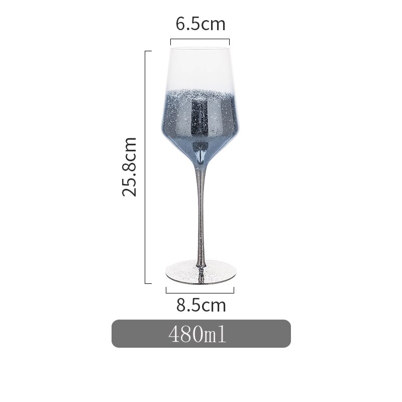 sin plomo cristal cielo estrellado copa de vino copa de cóctel en casa copa de champán copa de personalidad: M03 Blue