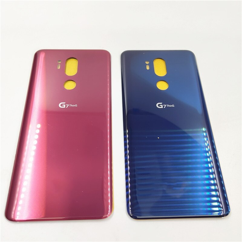 Custodia in vetro originale per LG G7 ThinQ G710EM copribatteria parti posteriori di riparazione del pannello posteriore con adesivo