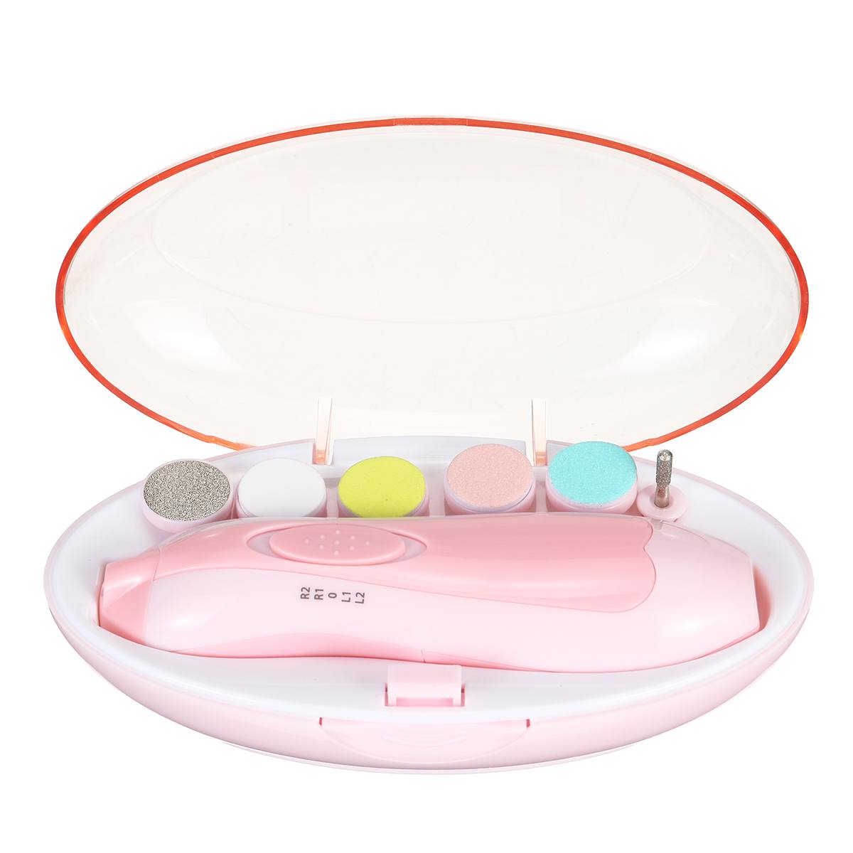 Baby Nagel Trimmer Multifunktionale Elektrische Baby Nagel Datei Schermaschinen Zehen Fingernagel Cutter Trimmer Manikübetreffend Werkzeug einstellen Baby Pflege: Rosa