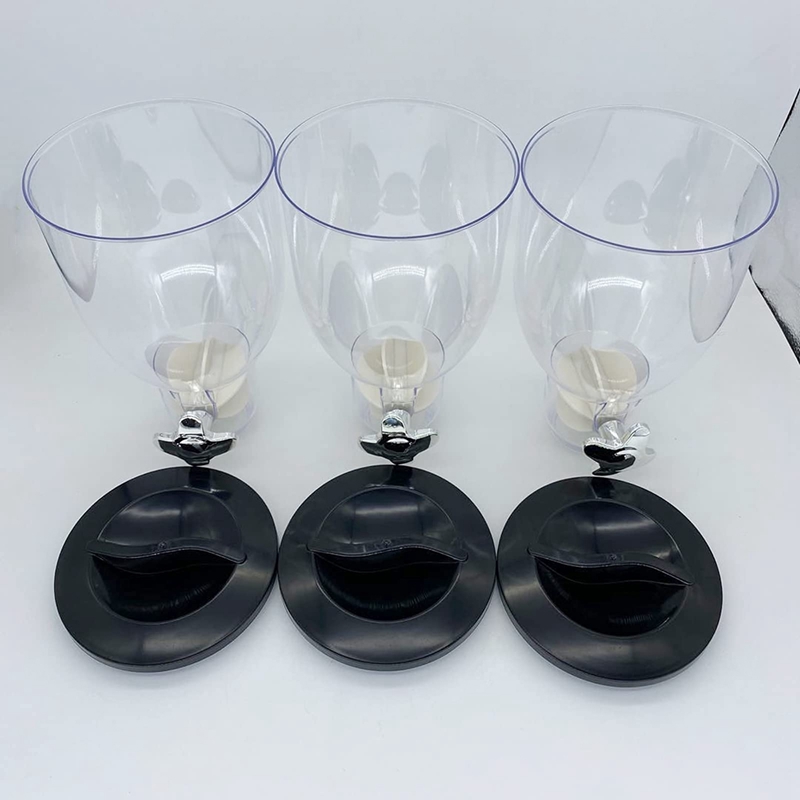 Cereal Dispenser Triple Dry Food Dispenser Container Storage Machine Plastic Oatmeal Nuts Container Box Holds Food