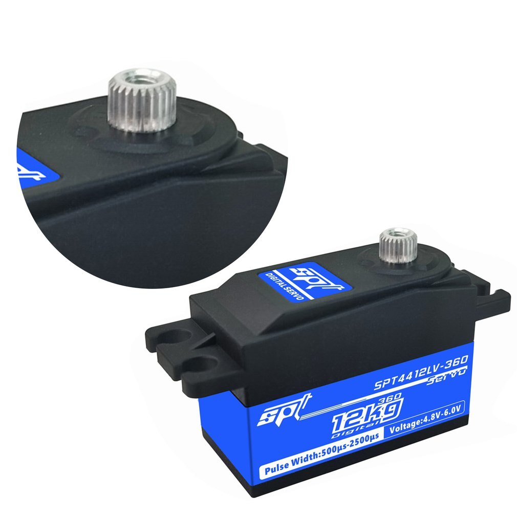 Spt 4412lv kort kropp rc bil / robotikk digital servo høyhastighets metall utstyr digital servo til rc bil