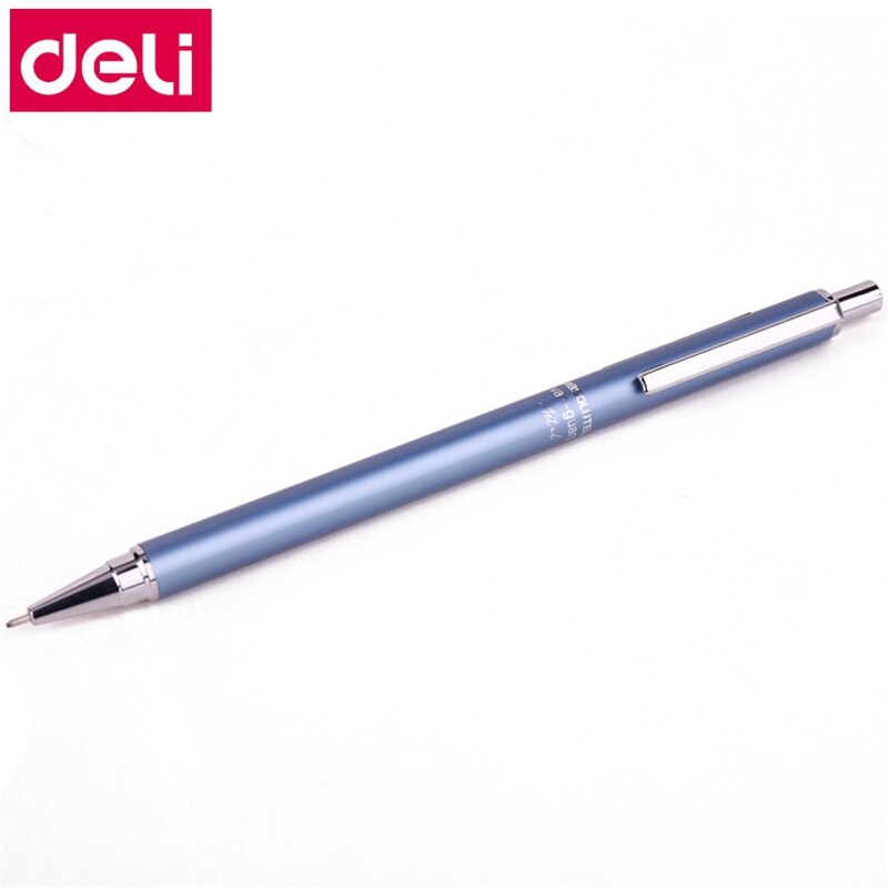 1Pcs Deli S715 Vulpotlood 0.7Mm Auto Potlood Metal Case Pencial 4 Kleuren Top Deli