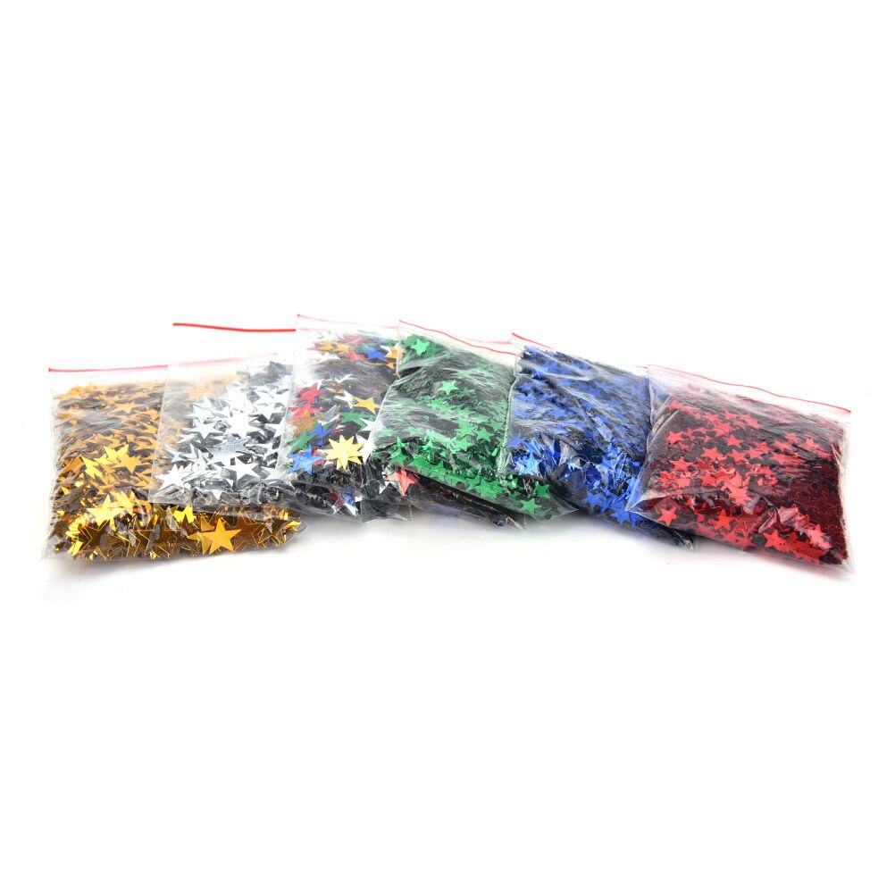 6mm/10mm Stars Table Confetti Sprinkles Sparkle Blue Gold Silver Green Metallic Stars Supply Birthday Party Wedding Decoration