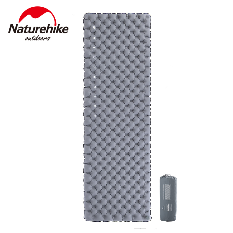Naturehike 40d nylon tpu dobbel airbag utendørs oppblåsbar matte ultralett sammenleggbar madrass sovepute for puter