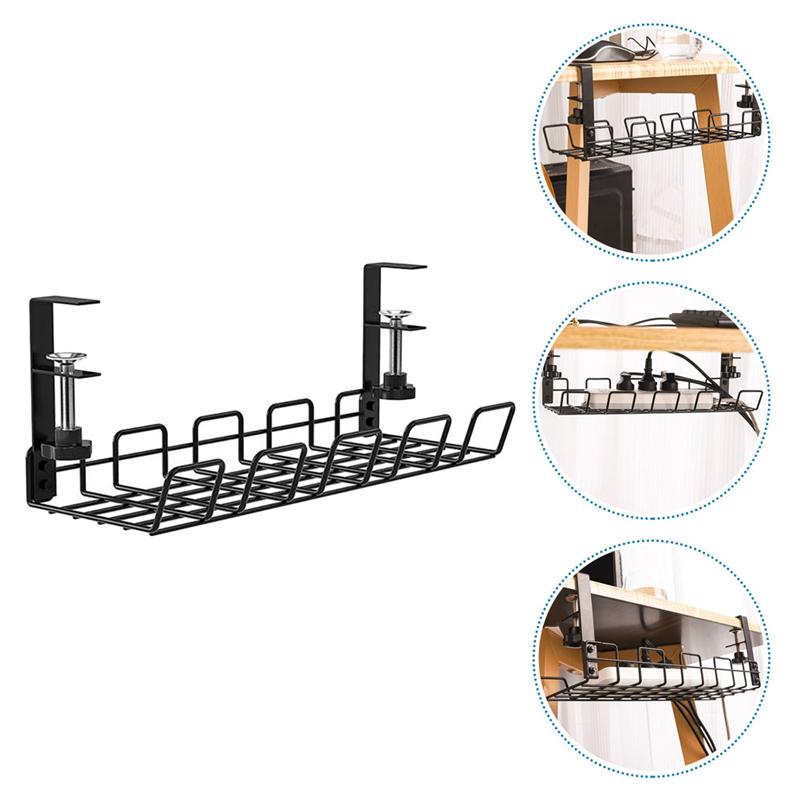 Under Desk Wire Storage Rack Under Desk Cable Orga... – Grandado