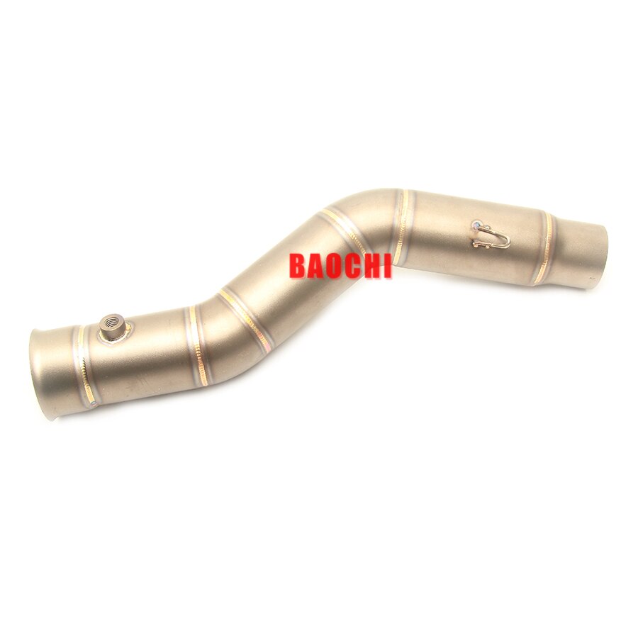 Motorfiets Uitlaat Adapter Mid Buis Kant Sluit Link Pijp Escape Voor Yamaha Yzf R1 Uitlaatpijp