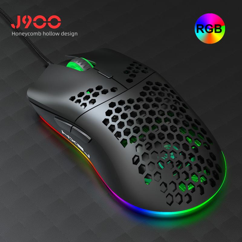 Wired RGB Gaming Mouse 6 Programmable Buttons 6400 DPI Adjustable Optical Gaming Mouse Gamer Ergonomic Mouse With RGB Button