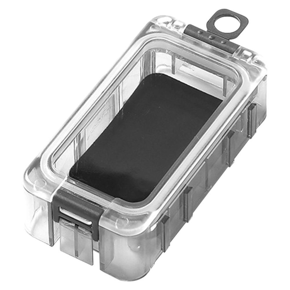 Expandable Fishing Tackle Box Fishing Tool Box with Magnetic Function Fishing Hardware Toolbox Luminous Fishing Accessories: WHITE