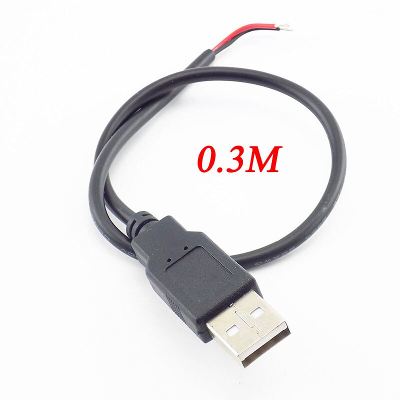 5V Micro USB 2.0 Female/Male Jack Plug Power Supply Cable 2 Pin 4 Pin Wire Charger Transport Data Cord Extension Connector DIY