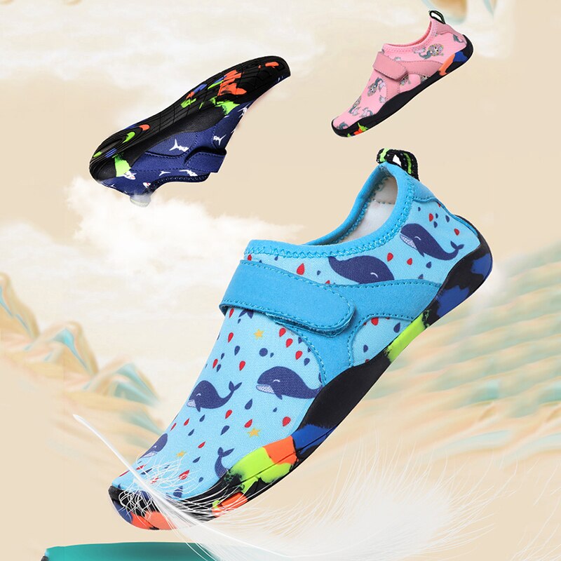 Enfants chauds nager chaussures d'eau séchage rapide antidérapant pieds nus Wading chaussures pour garçons filles CNT 66