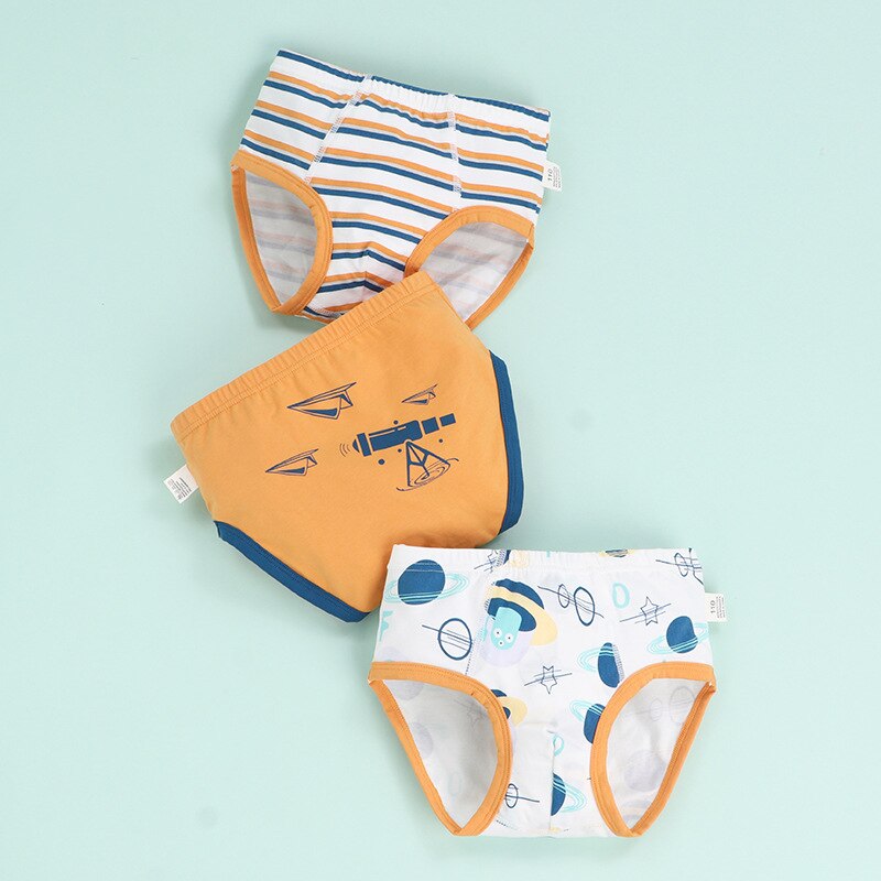 3 Pcs Boys Briefs Children 5% Spandex Cotton Cartoon Boys Children Underwear Children Manufacturers: SJ258