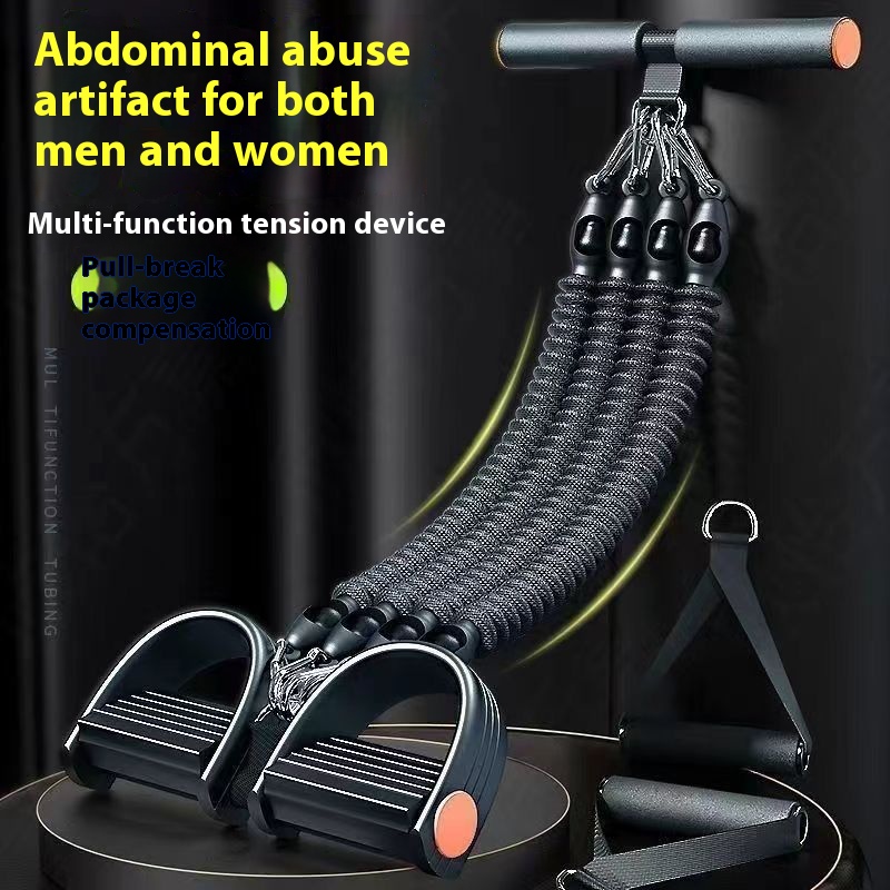 50-100lbs Voetpedaal Weerstand Band Elastiekjes Multifunctionele Pull Touw Gym Spanning Touw Set Thuis Buikspier Sporter