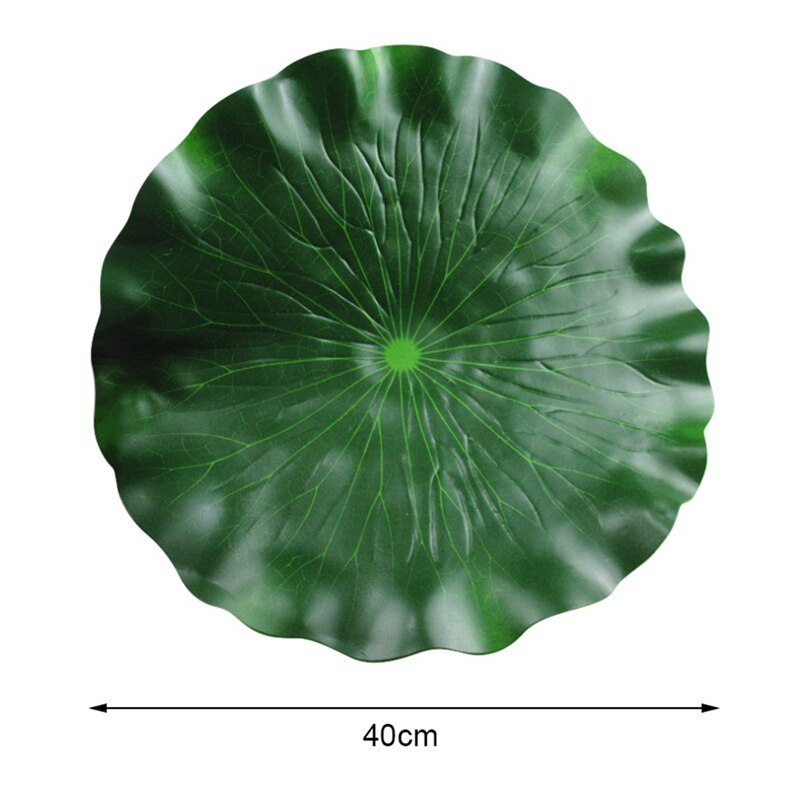 Drijvende zwembaddecoratie water decoratief aquarium visvijver landschap lotusblad kunstplanten bladeren: Xl