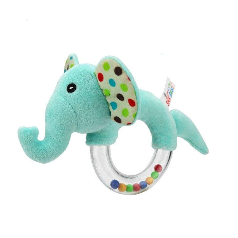 Baby Kinderen Rammelaar Speelgoed Cartoon Dier Pluche Hand Bell Kinderwagen Bijtring Wieg Opknoping Rammelaars Baby Trooster Speelgoed: green
