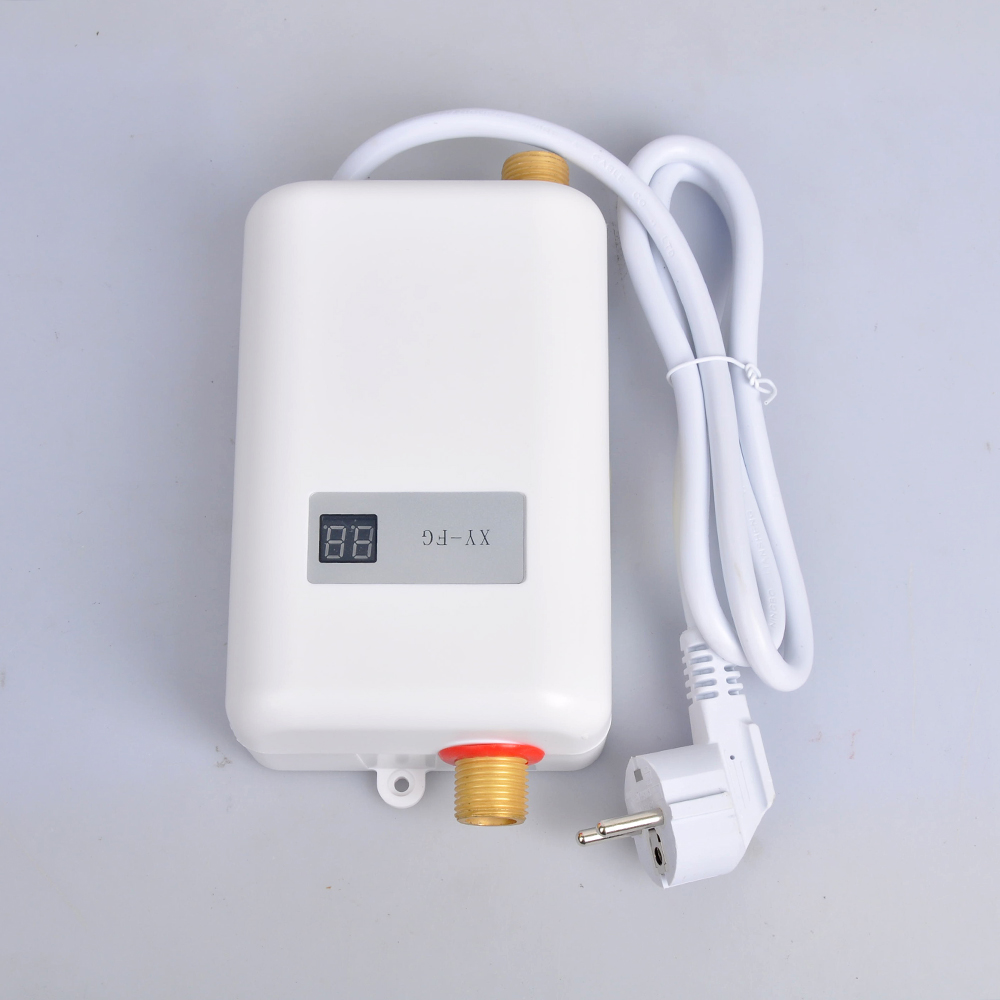 Instant Water Heater,3000W Mini Electric Tankless Water Heater,Durable and Fashionable for Bathroom Kitchen Washing