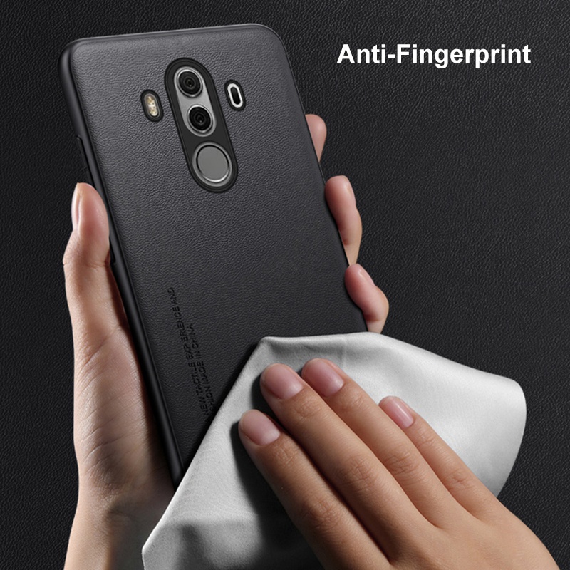 Étui de luxe en cuir PU pour Huawei Mate 10 Pro 10Pro, coque arrière en Silicone, Protection complète, coque de téléphone pour Huawei Mate 9 Mate9