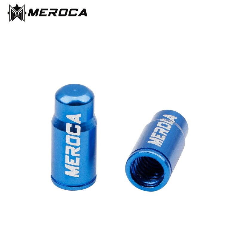 2 stuks meroca mountainbike band schrader/presta ventielen stofkap racefiets ventieldop stofdicht fietsaccessoires: Presta pet blauw