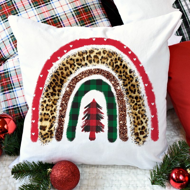 Merry Christmas Cushion Cover 45*45 Christmas Tree Pillowcase Sofa Cushions Pillow Cases Pillow Covers: Z21237-DCCWH-M