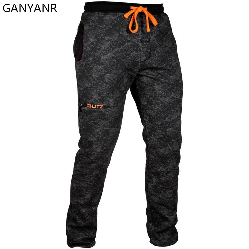 GANYANR corriendo pantalones hombres correr gimnasio entrenamiento deportivo ropa deportiva polainas pantalones Trackpants de entrenamiento de fútbol pantalones de pista
