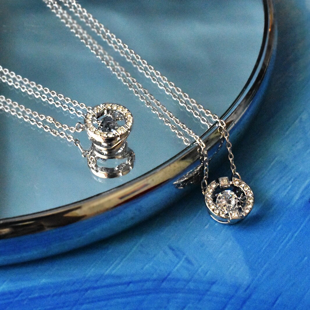 femmes battant coeur collier amoureux saint valentin collier ras du cou bijoux