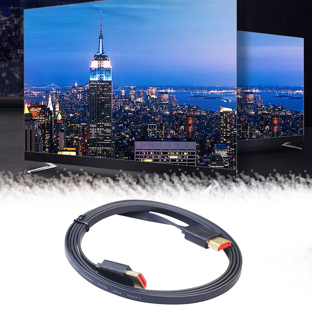 High-speed hdmi kabel platte kabel vergulde 3D 4K kabel 0.3m 1m 1.5m 2m 3m 5m 7.5m 10m 15m voor TV voor PS3 Projector Computer