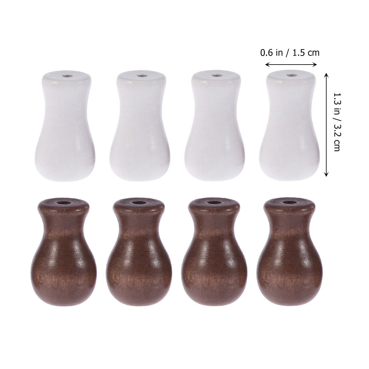 8 st gardinknoppar premium slitstark bambu rullgardin trägardiner hängen hängen hängande boll för hotell