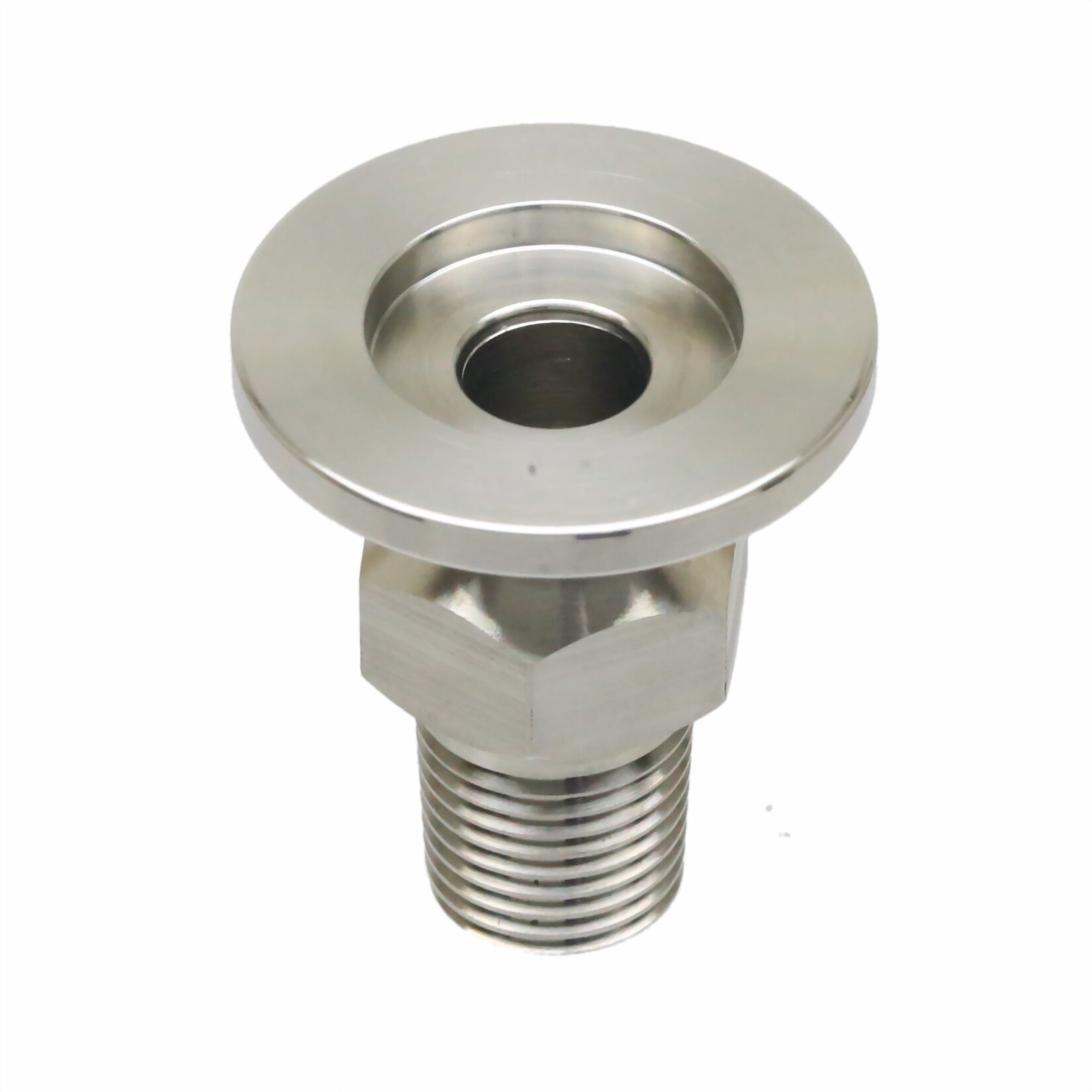 ISO-KF16 (NW/KF-16) to 1/4" inch Female PT Pipe Threads adapter Vacuum Flanges Fitting SS304 Stainless Steel 304