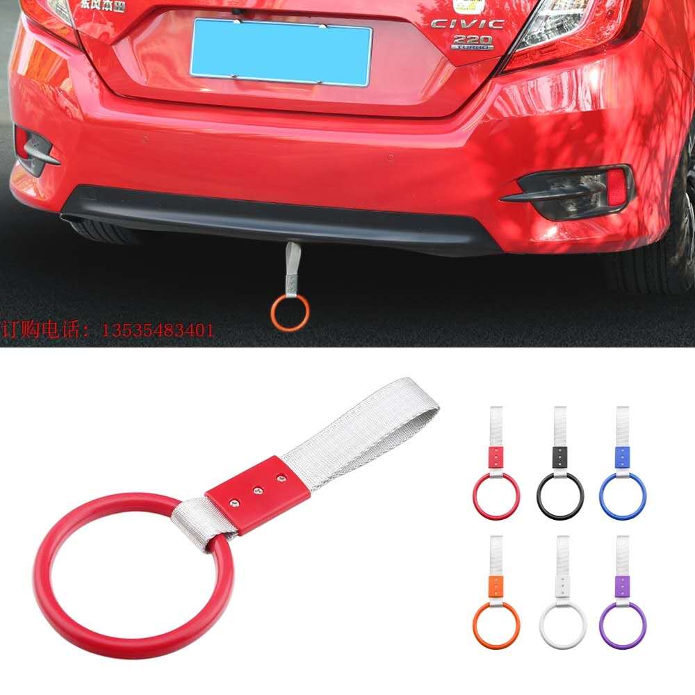 Ring handtag rem charm rund hjärta ring tunnelbana buss handtag rem charm drift leksak 1 st: Rosa
