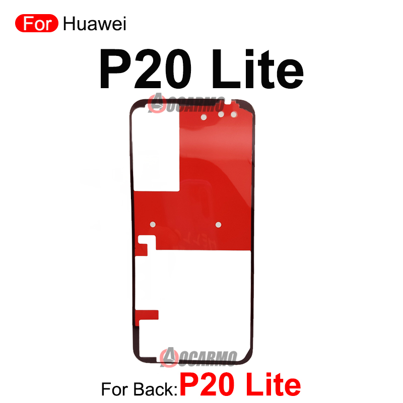 Achterdeur Sticker Voor Huawei P10 P20 P30 P40 Lite 5G P40Pro + P50 Pro P60 Back Cover Plakband lijm P30Pro P40Pro Vervanging