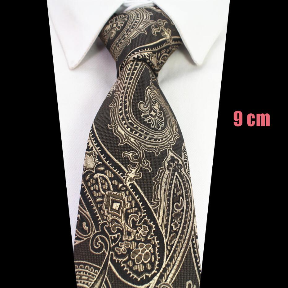RBOCOTT Extended 9cm Tie Extra Long Size 160cm Mens Brown Paisley Blue Floral Necktie Red Plaid Silk Neck Tie Wedding Business: 37