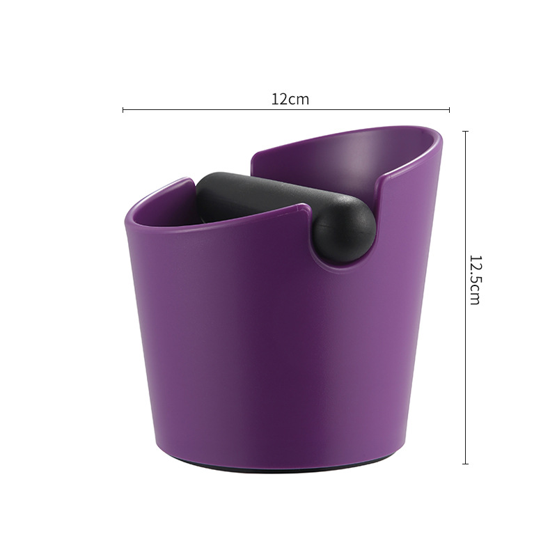 Coffee Grounds Knock Box Household Coffee Grounds Household Dump Bin en acier inoxydable Caoutchouc Café Machine Accessoires pour les bars de maison(Couleur 1
